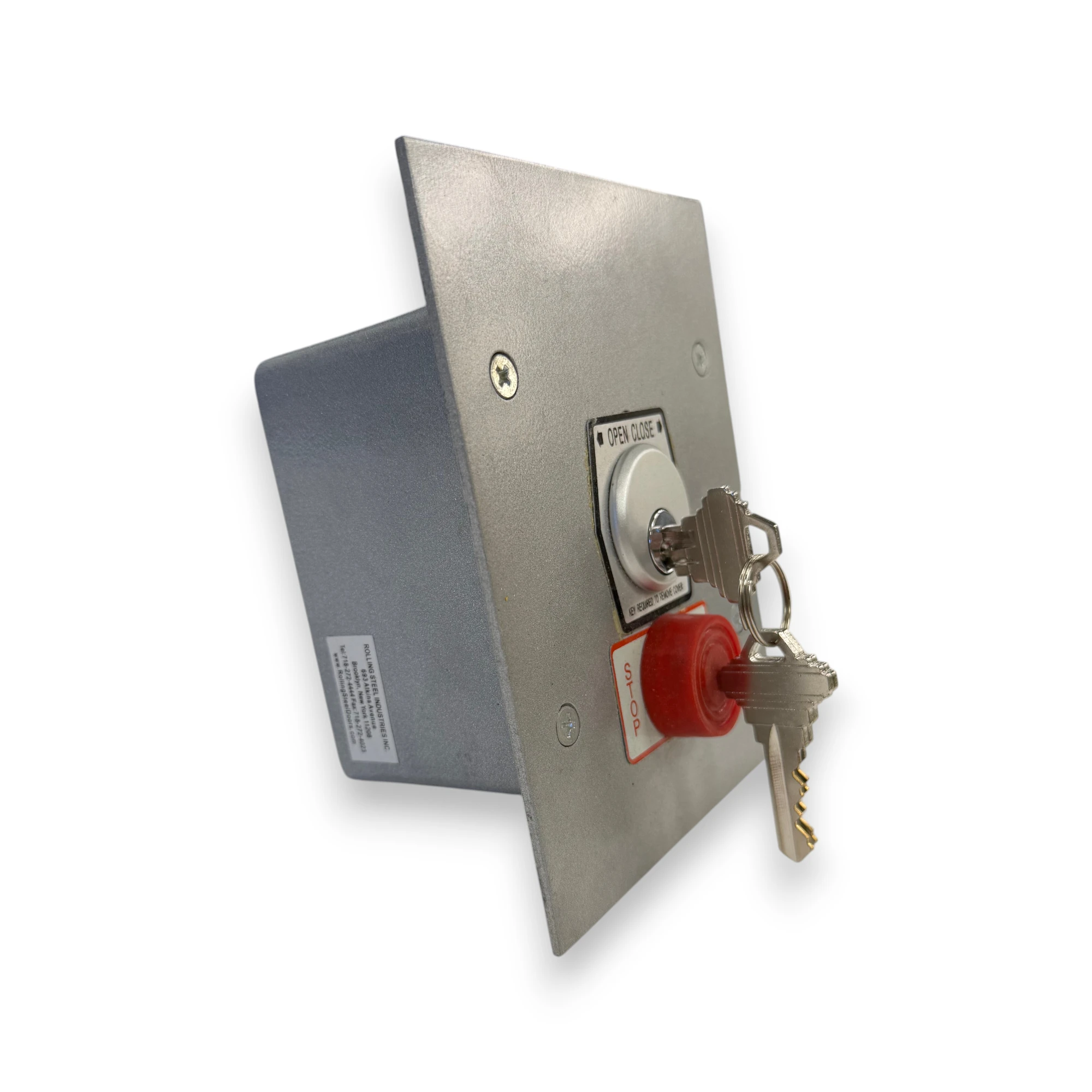 Flush Mount Keyswitch With Stop - Image 2