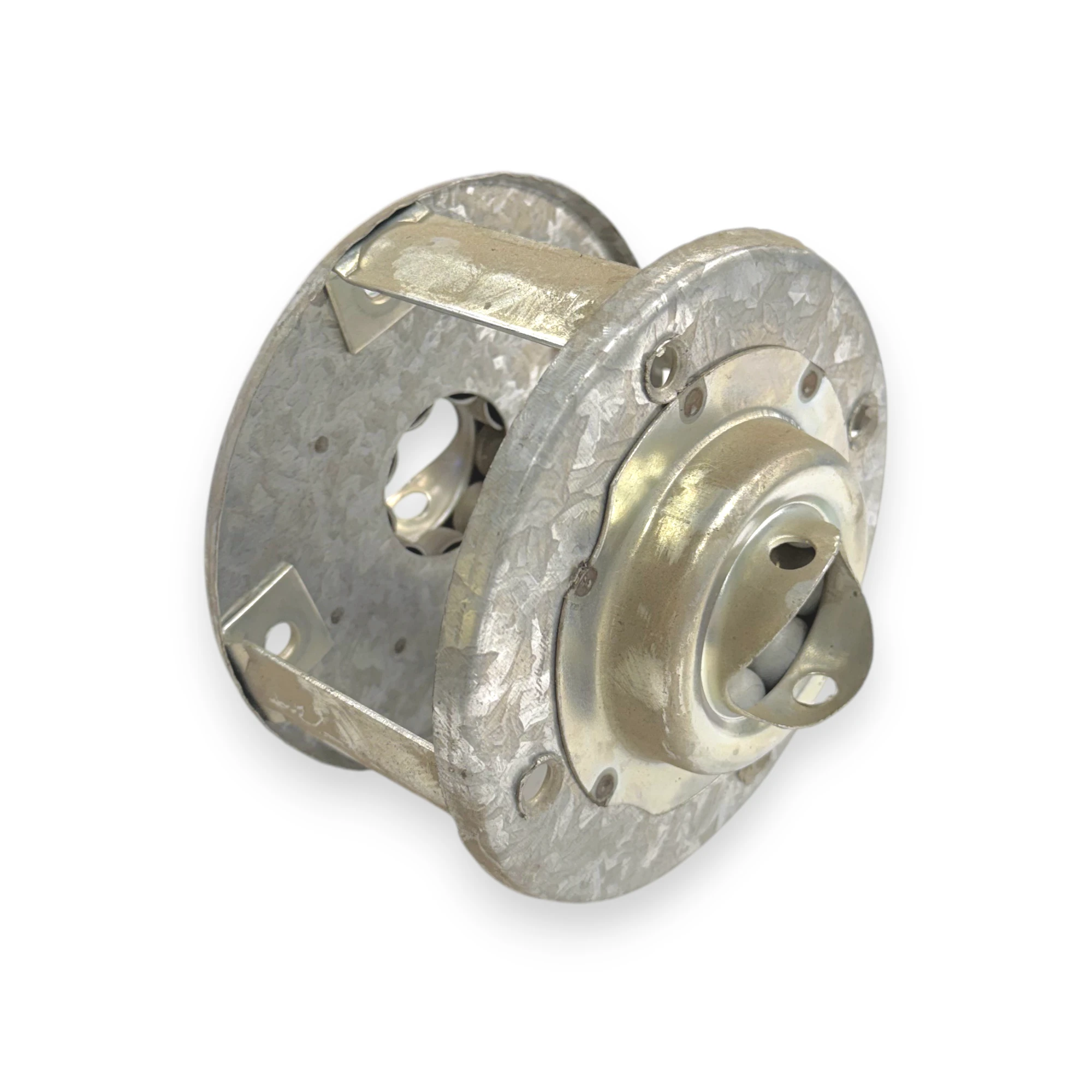 6" Band Spring Box Assembly Zinc Finish with Steel Bearings | 4-Pack