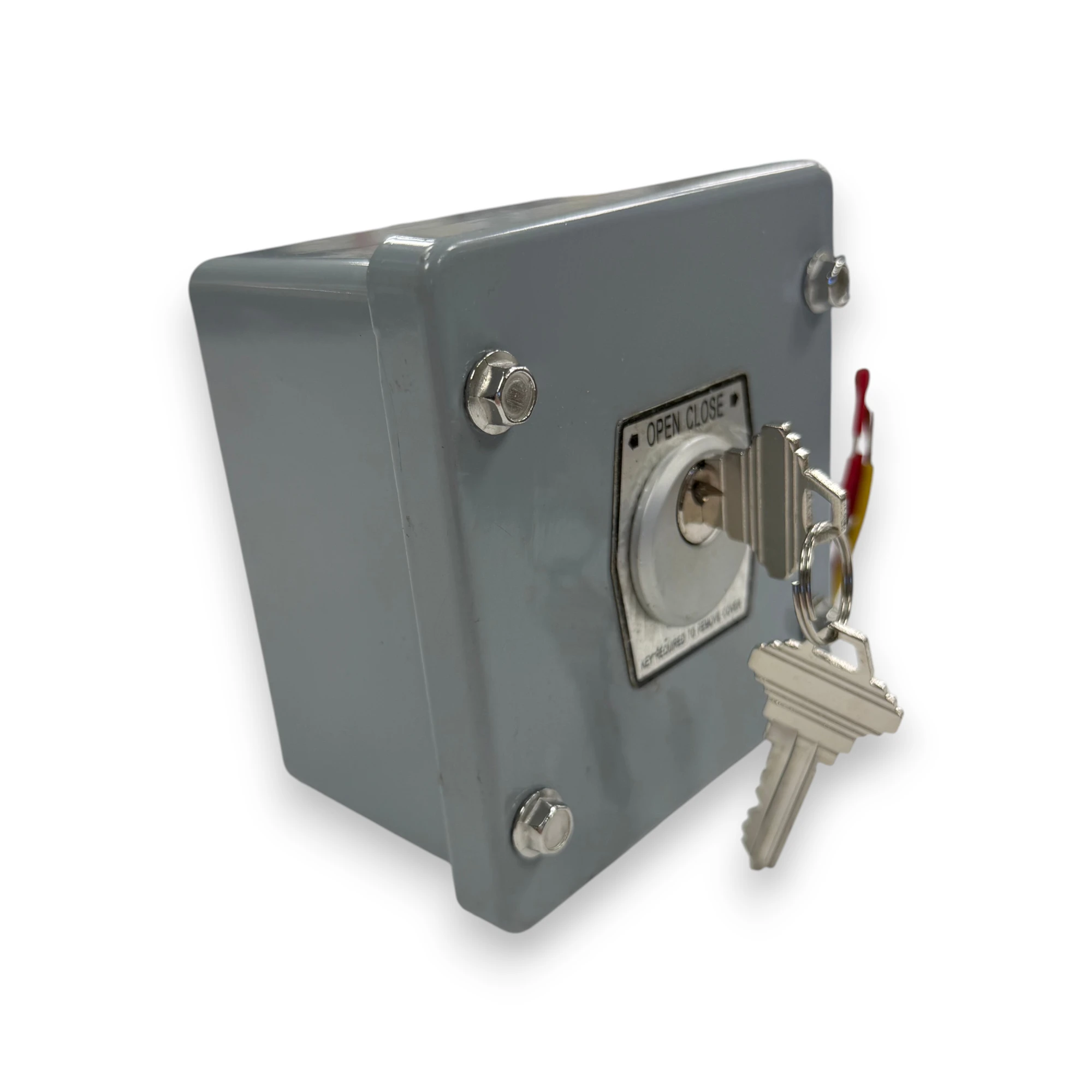 Surface mount keyswitch without stop for commercial door operator systems