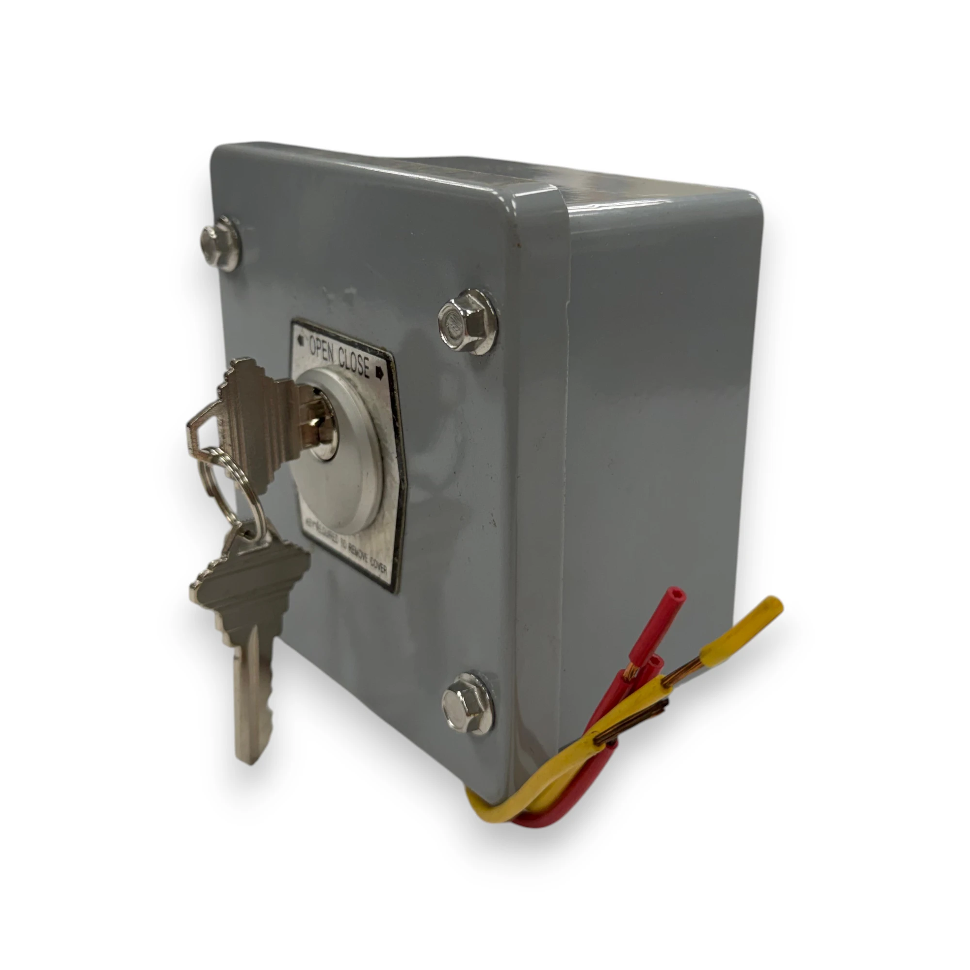 Surface mount keyswitch without stop for commercial door operator systems